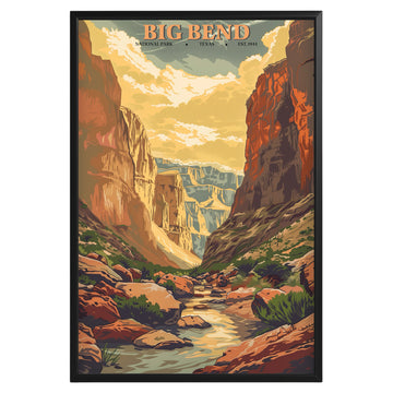 Big Bend National Park Vintage Poster - GroovyGrove