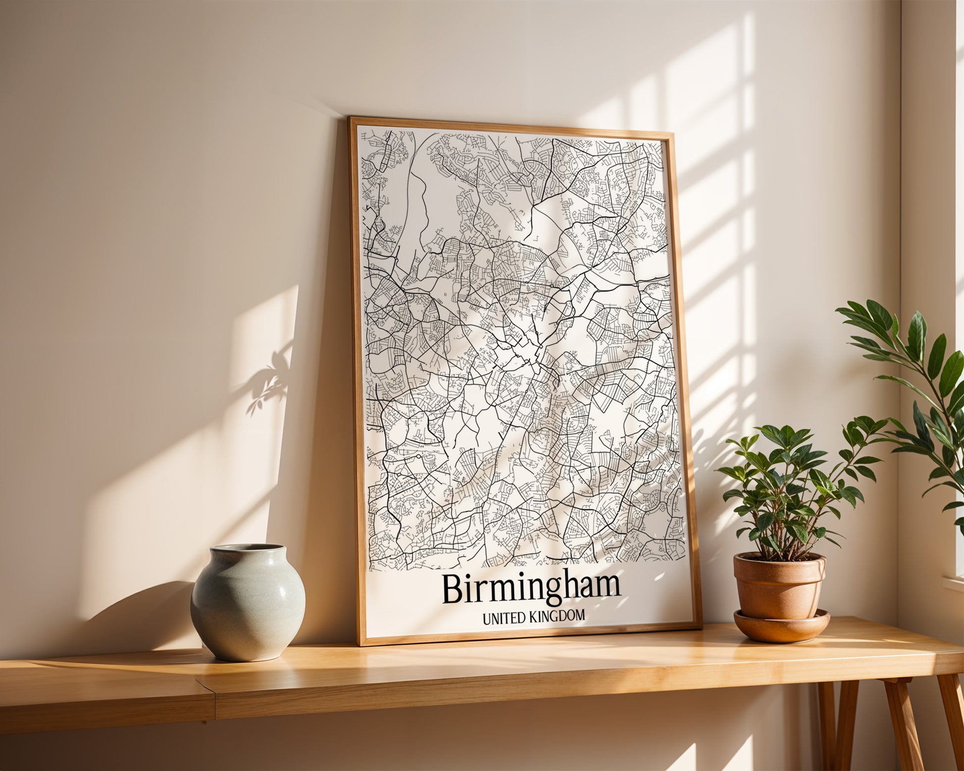 Birmingham United Kingdom City Map Poster - GroovyGrove