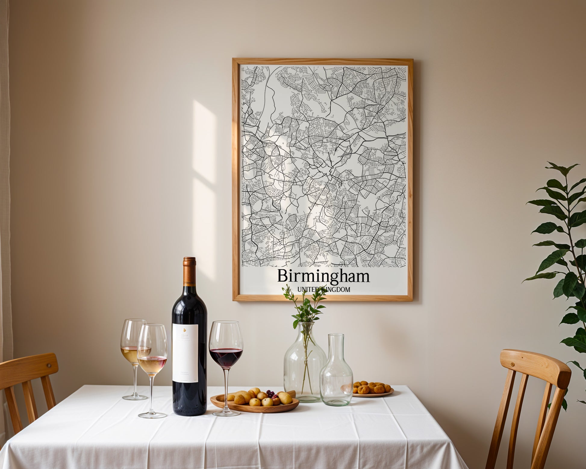 Birmingham United Kingdom City Map Poster - GroovyGrove