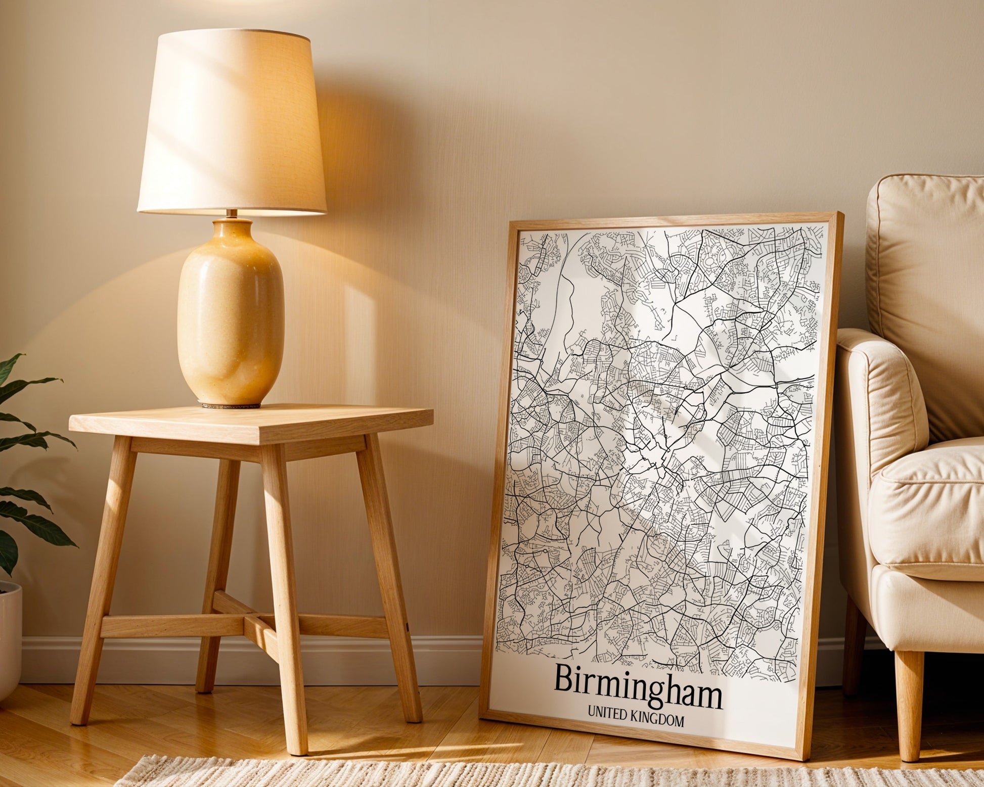 Birmingham United Kingdom City Map Poster - GroovyGrove