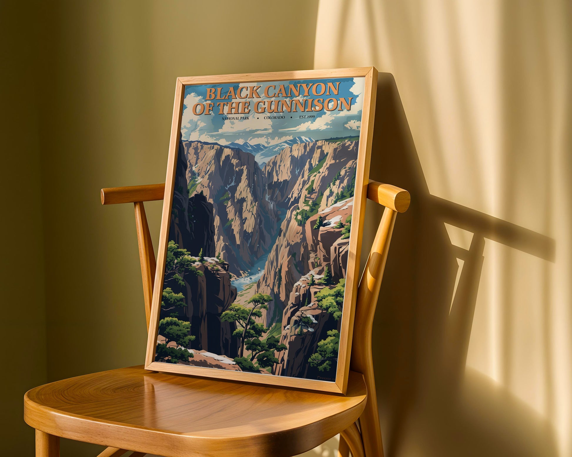 Black Canyon of the Gunnison National Park Vintage Poster - GroovyGrove