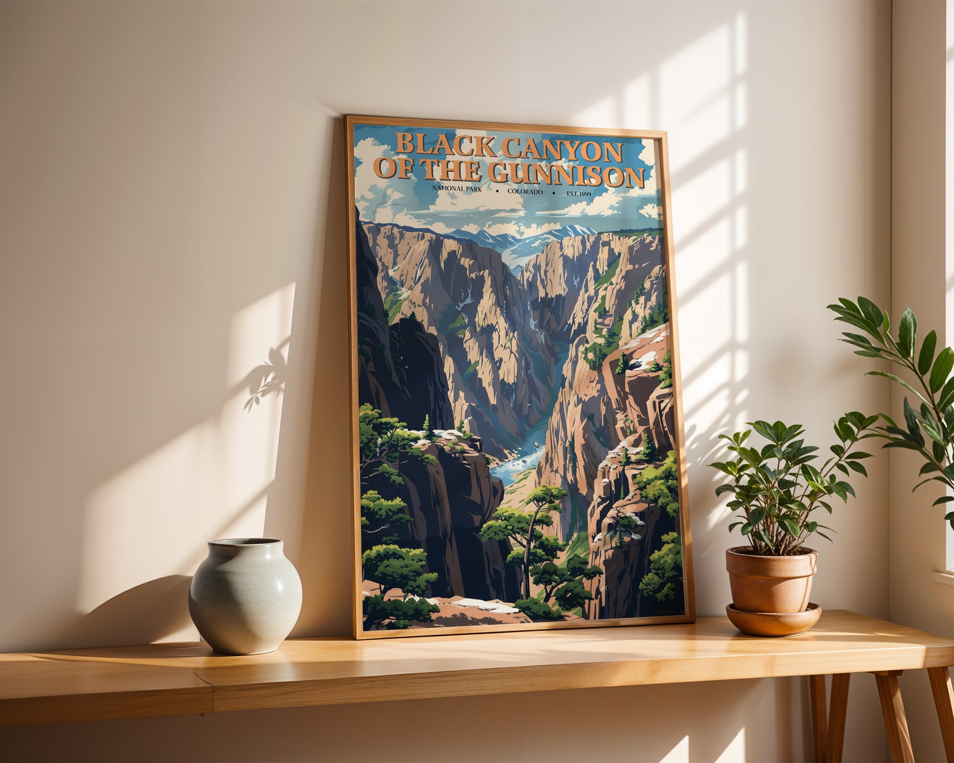 Black Canyon of the Gunnison National Park Vintage Poster - GroovyGrove