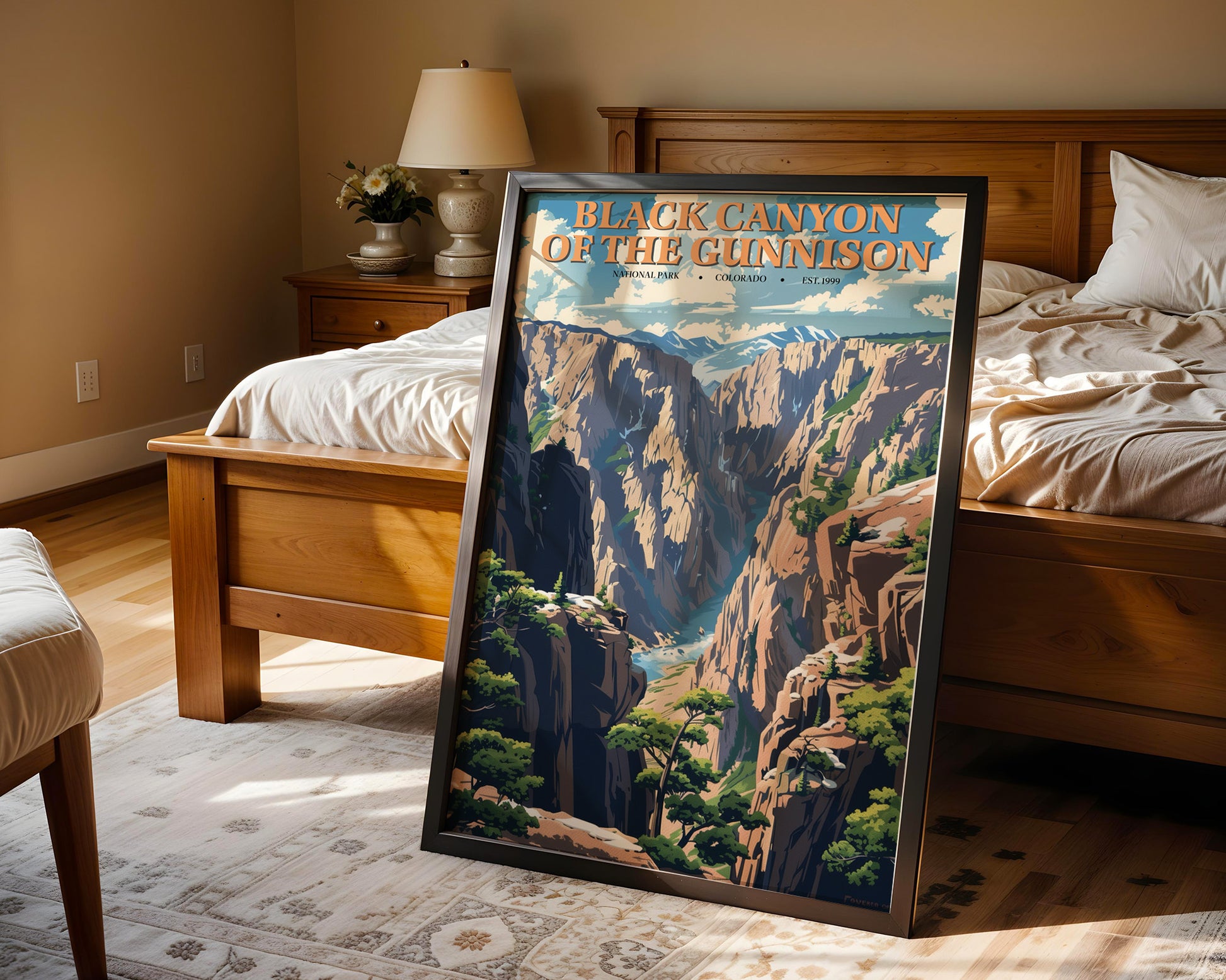 Black Canyon of the Gunnison National Park Vintage Poster - GroovyGrove