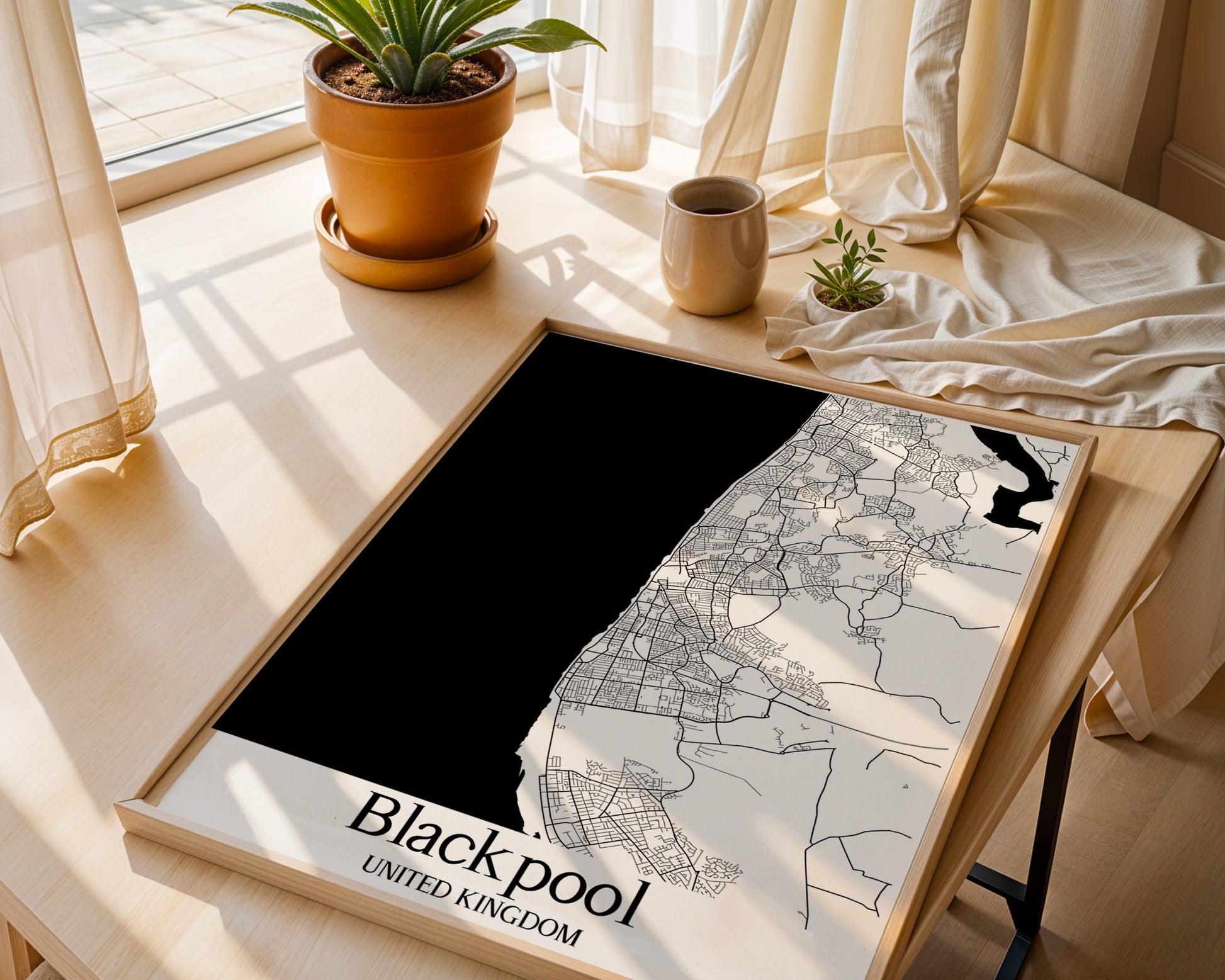 Blackpool United Kingdom City Map Poster - GroovyGrove