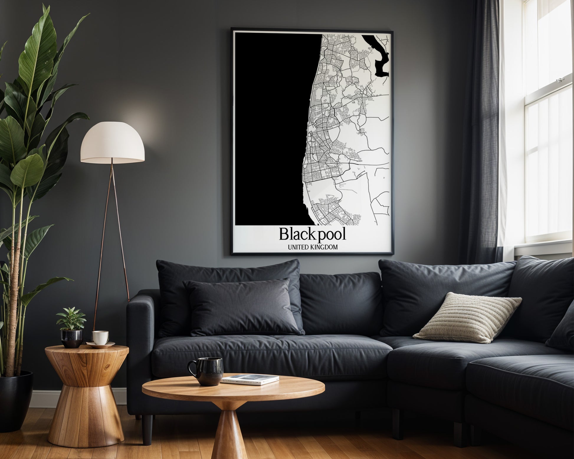 Blackpool United Kingdom City Map Poster - GroovyGrove