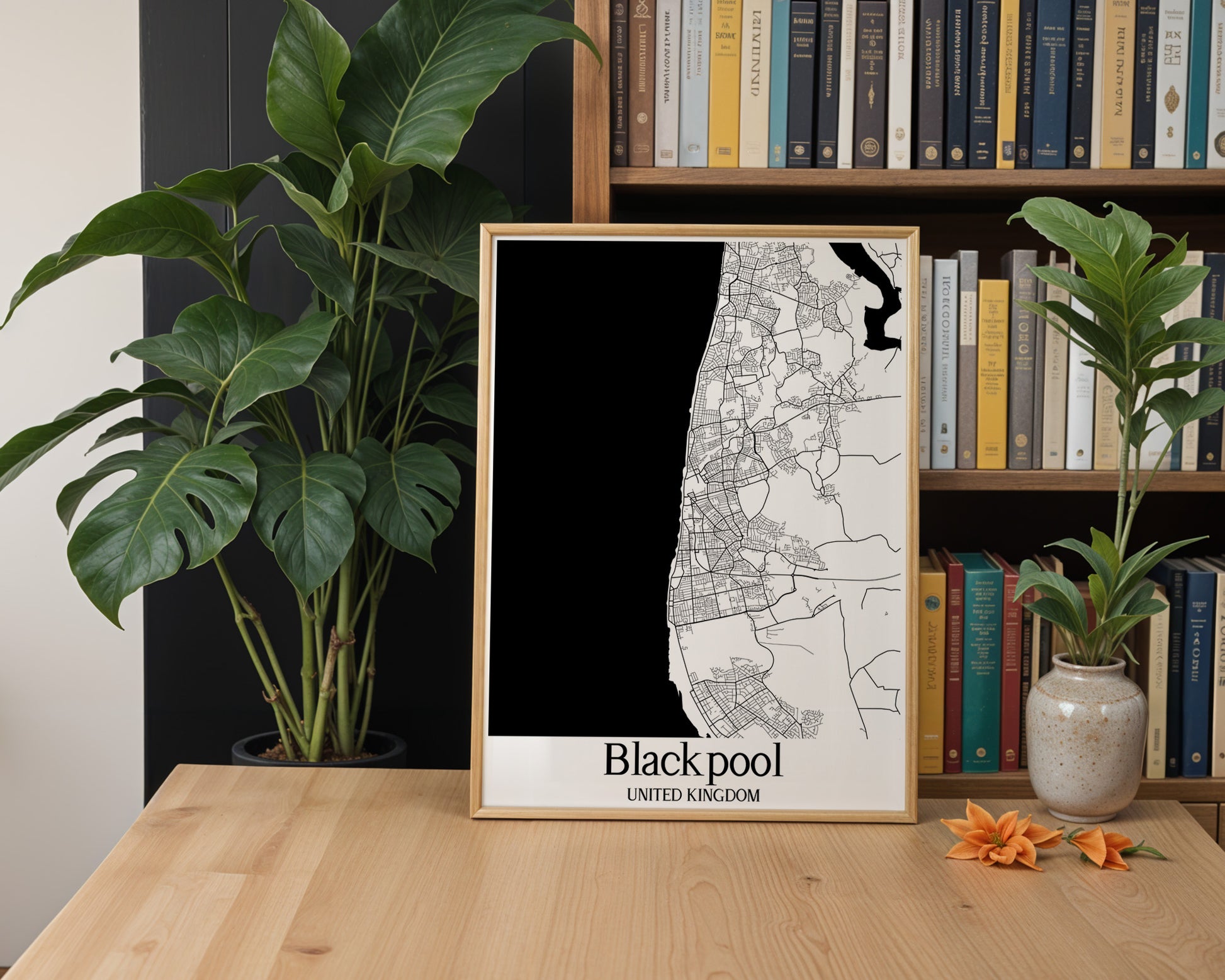 Blackpool United Kingdom City Map Poster - GroovyGrove