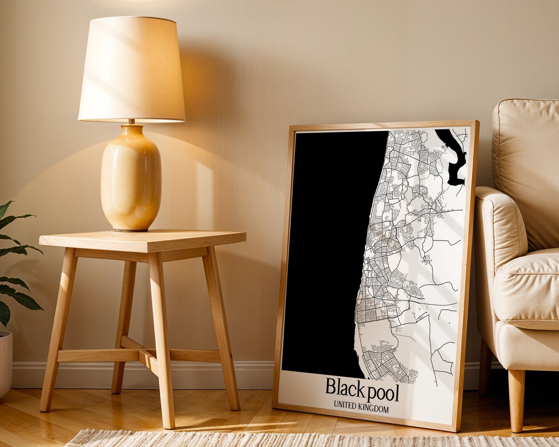 Blackpool United Kingdom City Map Poster - GroovyGrove