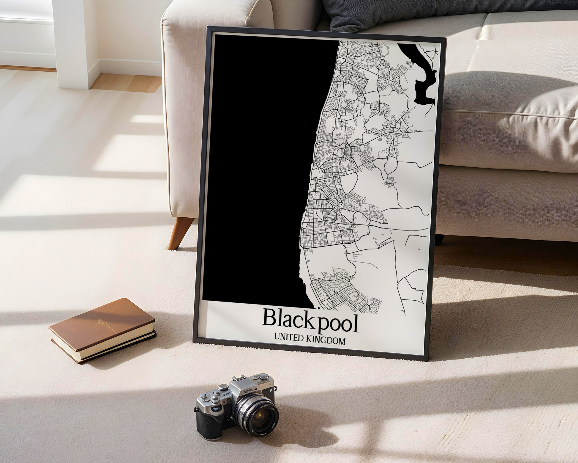 Blackpool United Kingdom City Map Poster - GroovyGrove