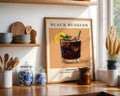 Black Russian Vintage Cocktail Poster - GroovyGrove