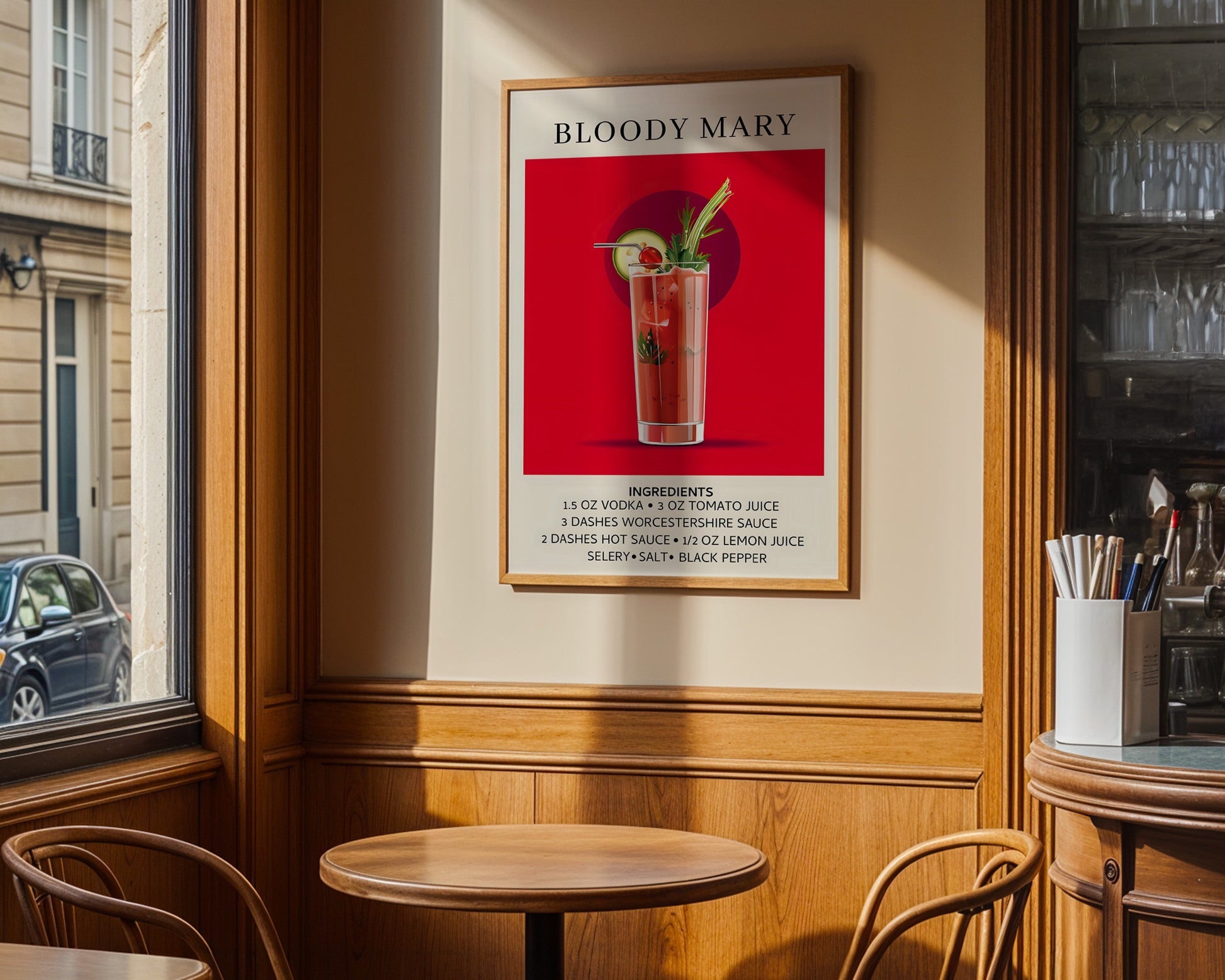 Bloody Mary Vintage Cocktail Poster - GroovyGrove