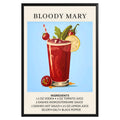 Bloody Mary Vintage Cocktail Poster - GroovyGrove