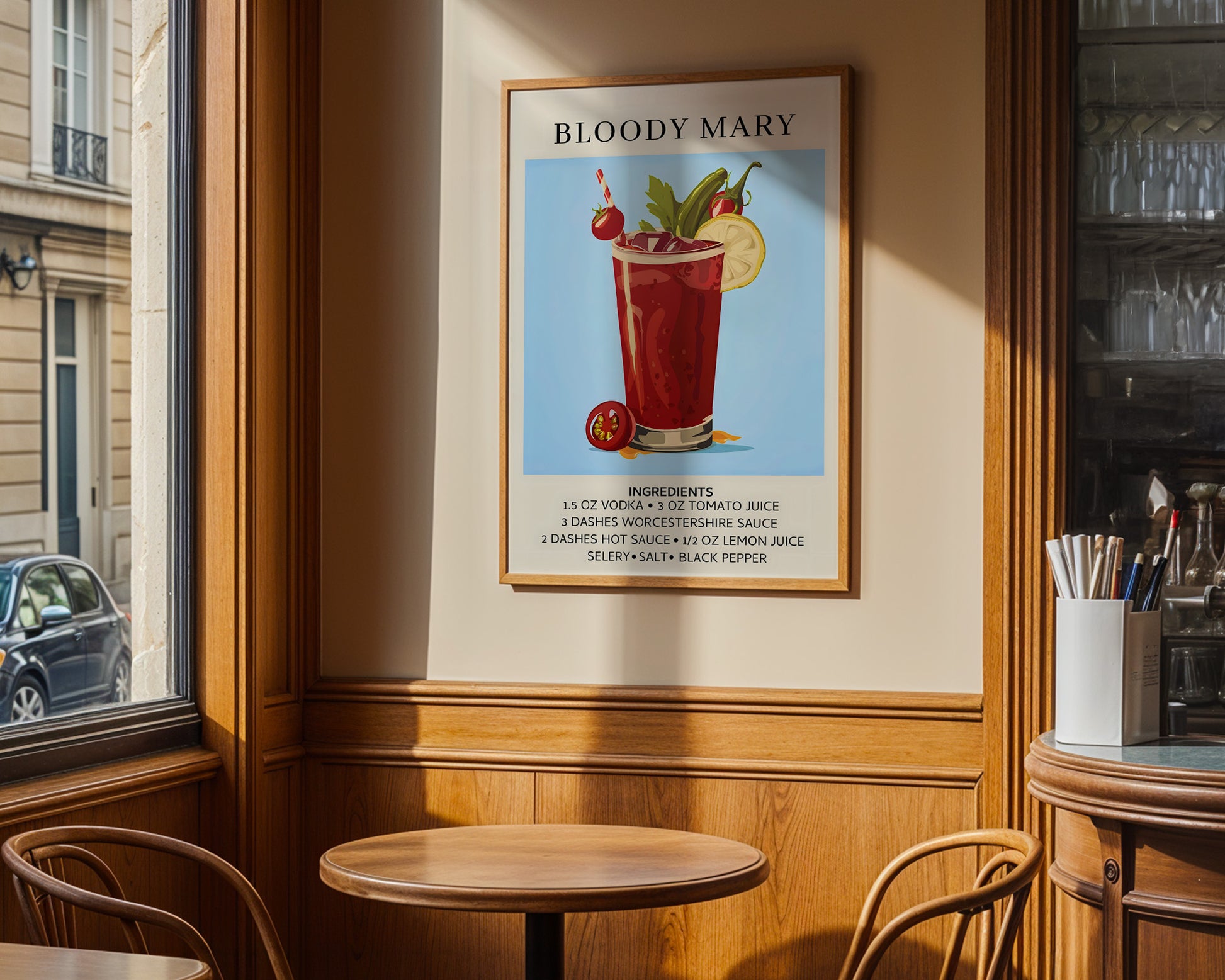 Bloody Mary Vintage Cocktail Poster - GroovyGrove