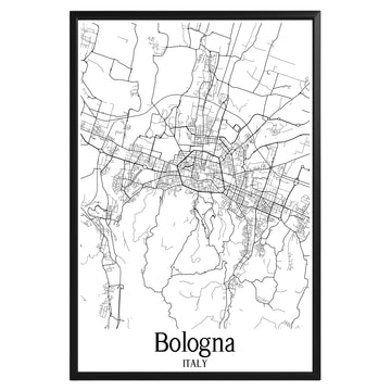 Bologna Italy City Map Poster - GroovyGrove