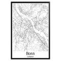 Bonn Germany City Map Poster - GroovyGrove