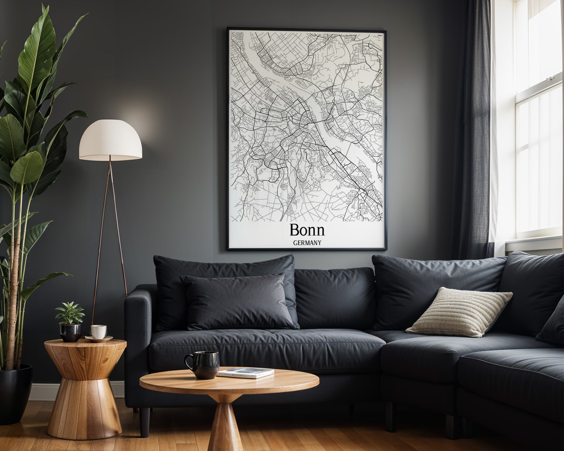 Bonn Germany City Map Poster - GroovyGrove