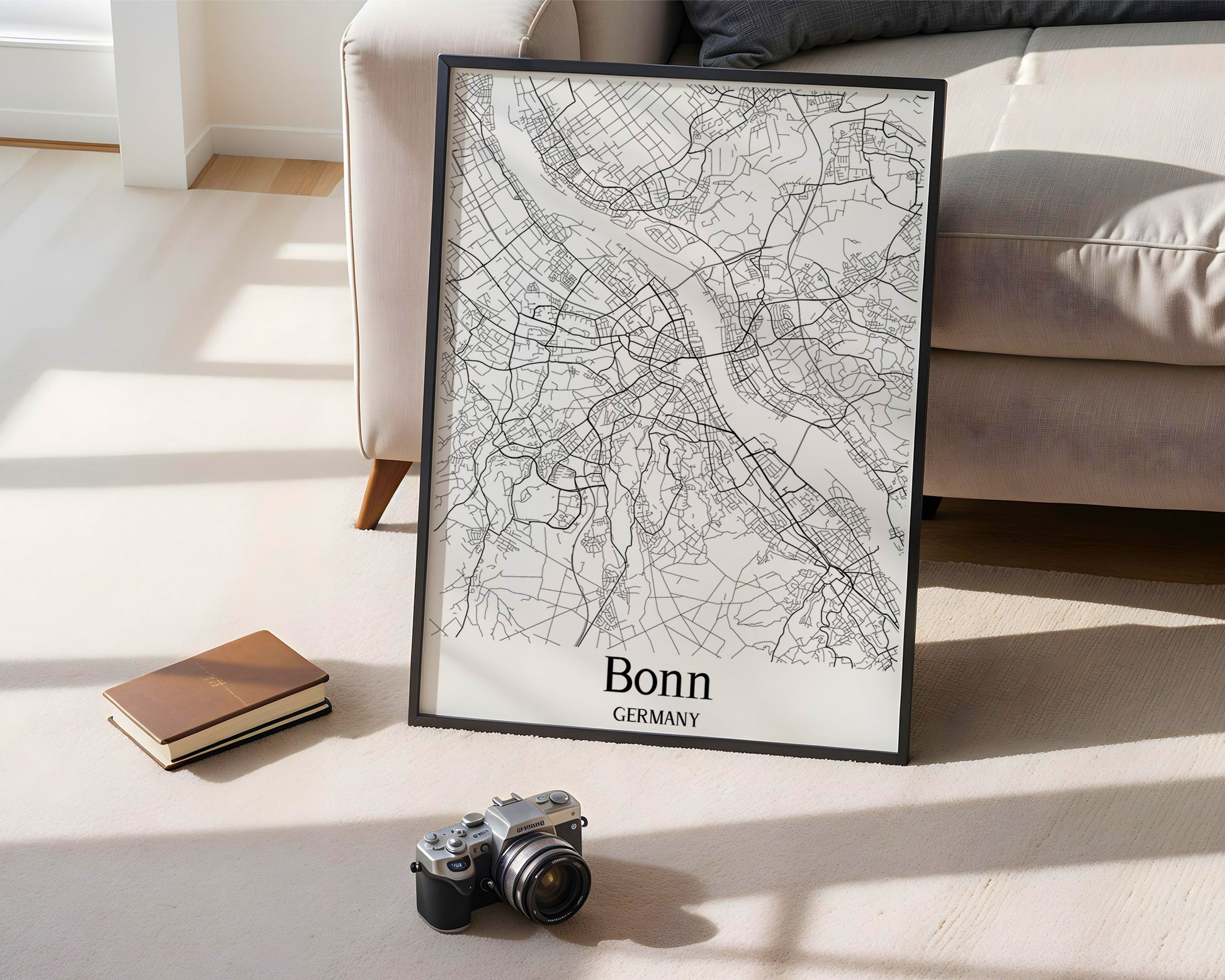 Bonn Germany City Map Poster - GroovyGrove