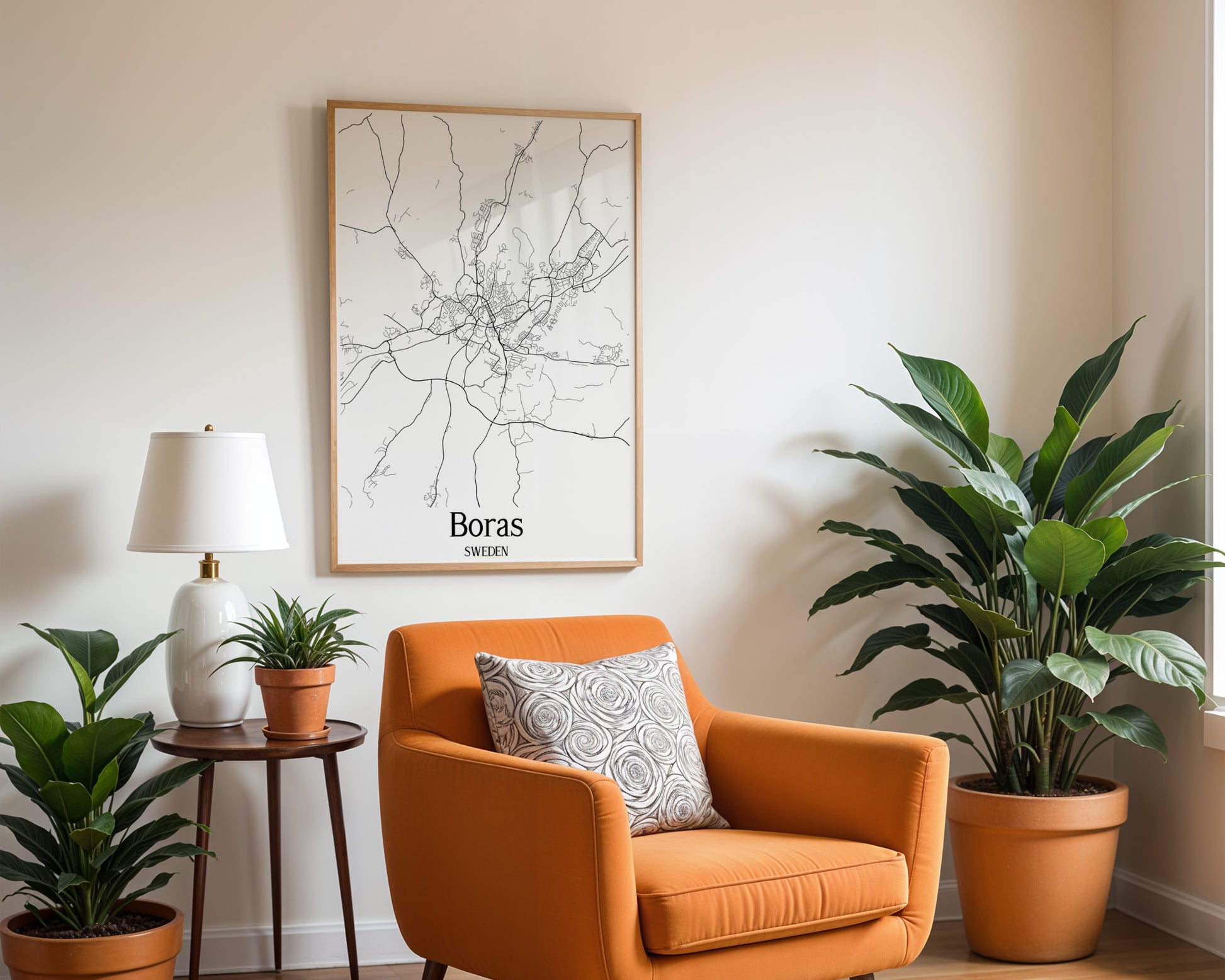 Borås Sweden City Map Poster - GroovyGrove