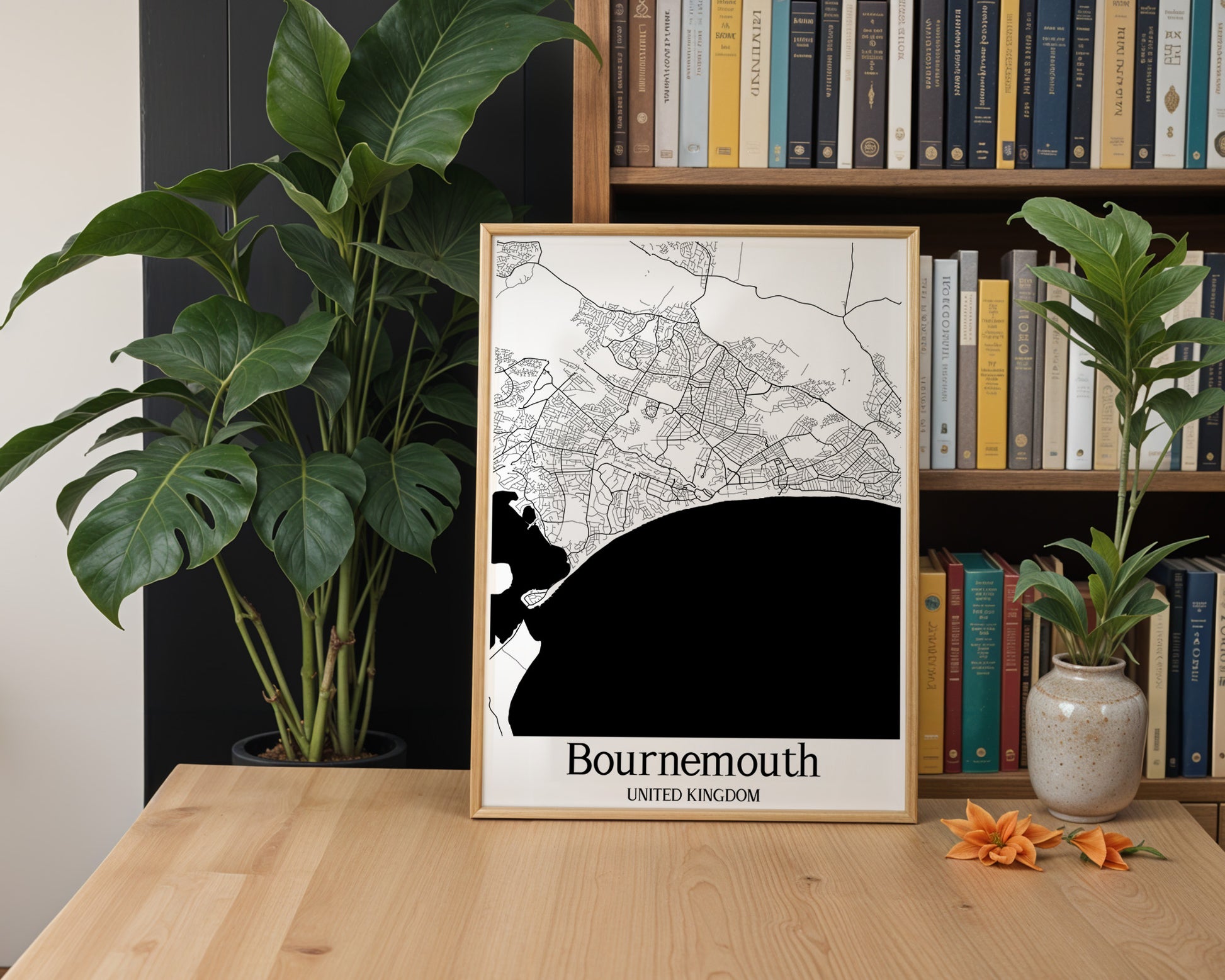 Bournemouth United Kingdom City Map Poster - GroovyGrove