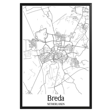 Breda Netherlands City Map Poster - GroovyGrove