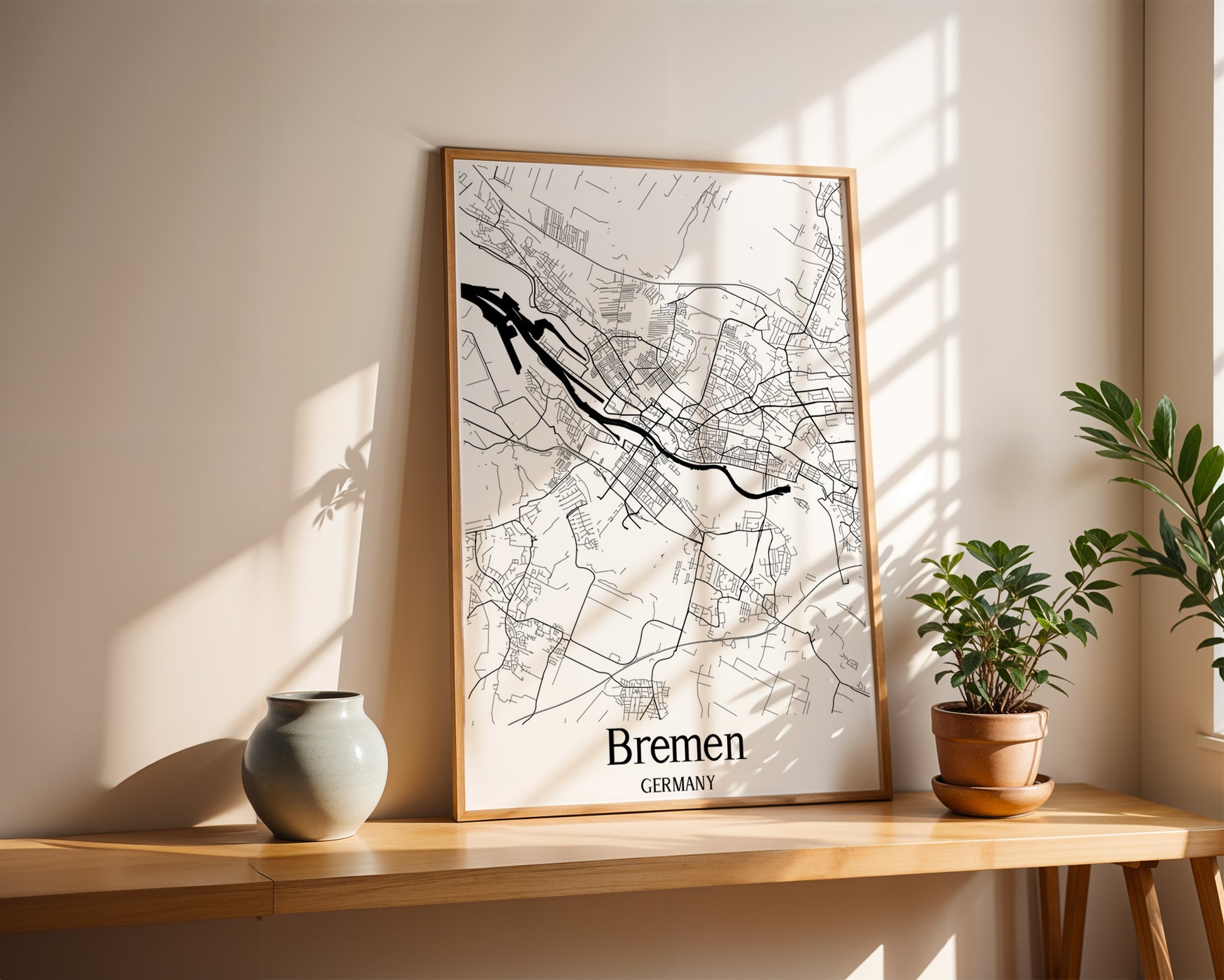 Bremen Germany City Map Poster - GroovyGrove