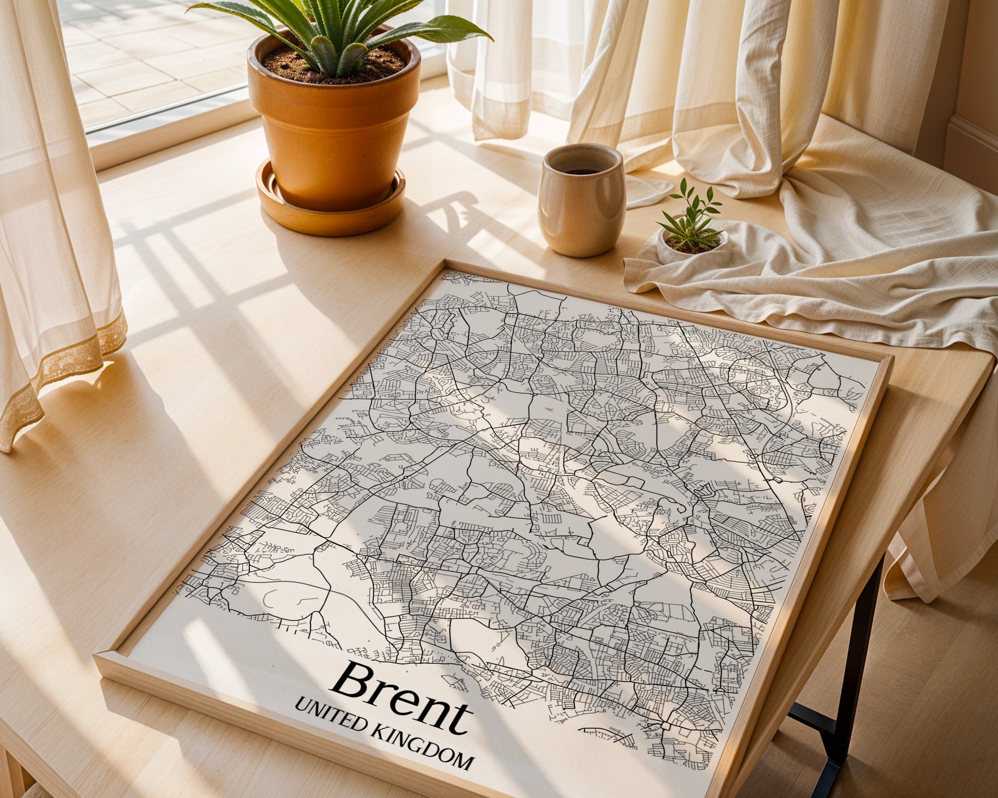 Brent United Kingdom City Map Poster - GroovyGrove