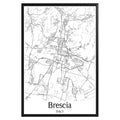 Brescia Italy City Map Poster - GroovyGrove