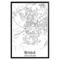 Bristol United Kingdom City Map Poster - GroovyGrove