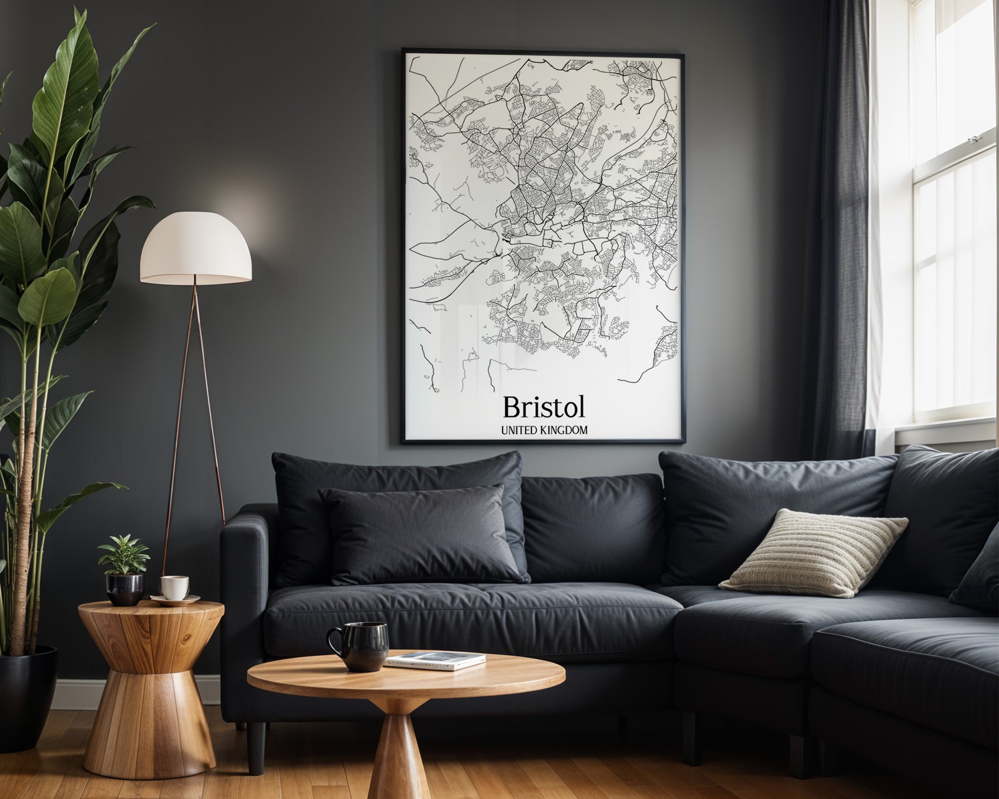 Bristol United Kingdom City Map Poster - GroovyGrove