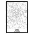 Brno Czech Republic City Map Poster - GroovyGrove