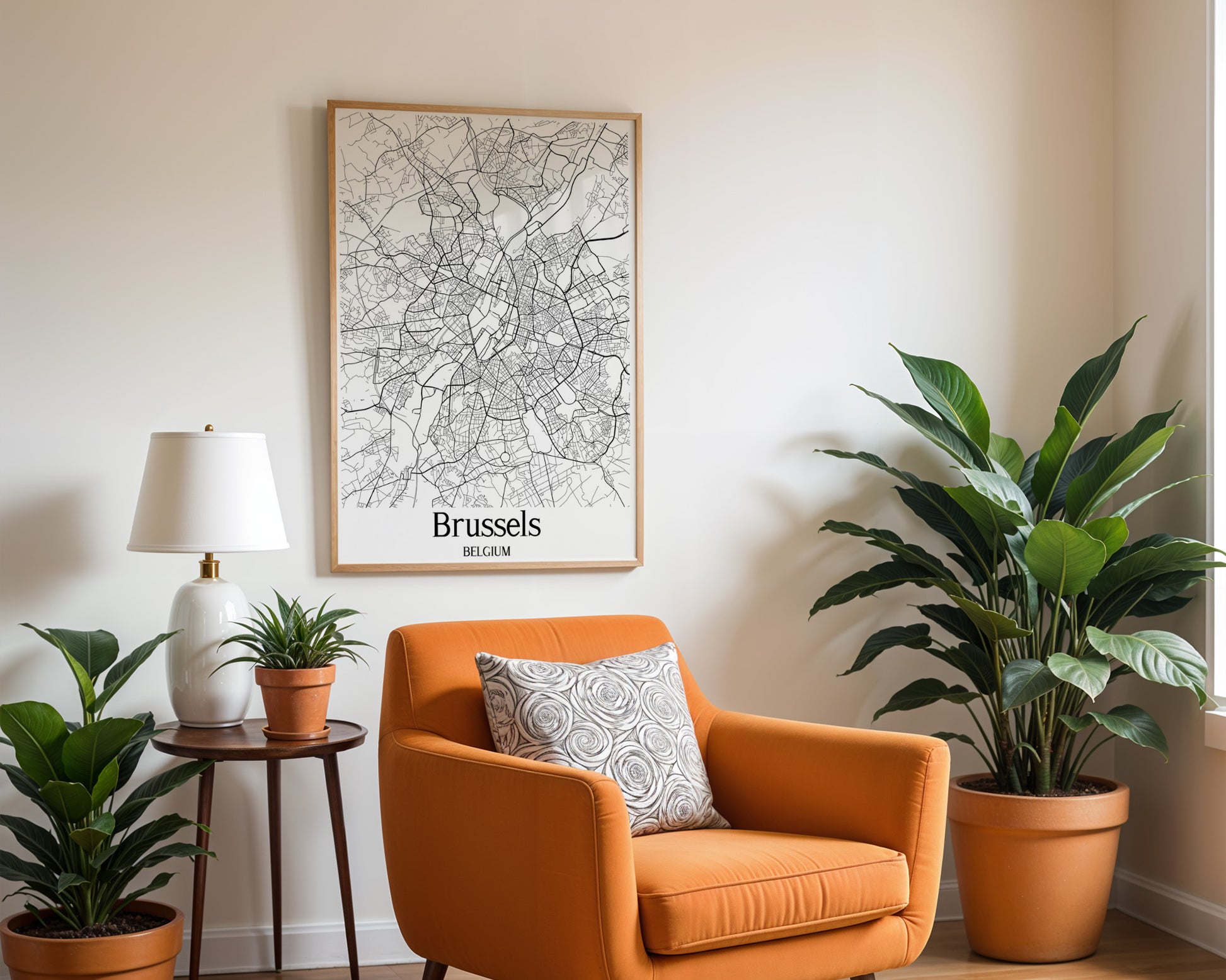 Brussels Belgium City Map Poster - GroovyGrove