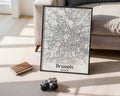 Brussels Belgium City Map Poster - GroovyGrove