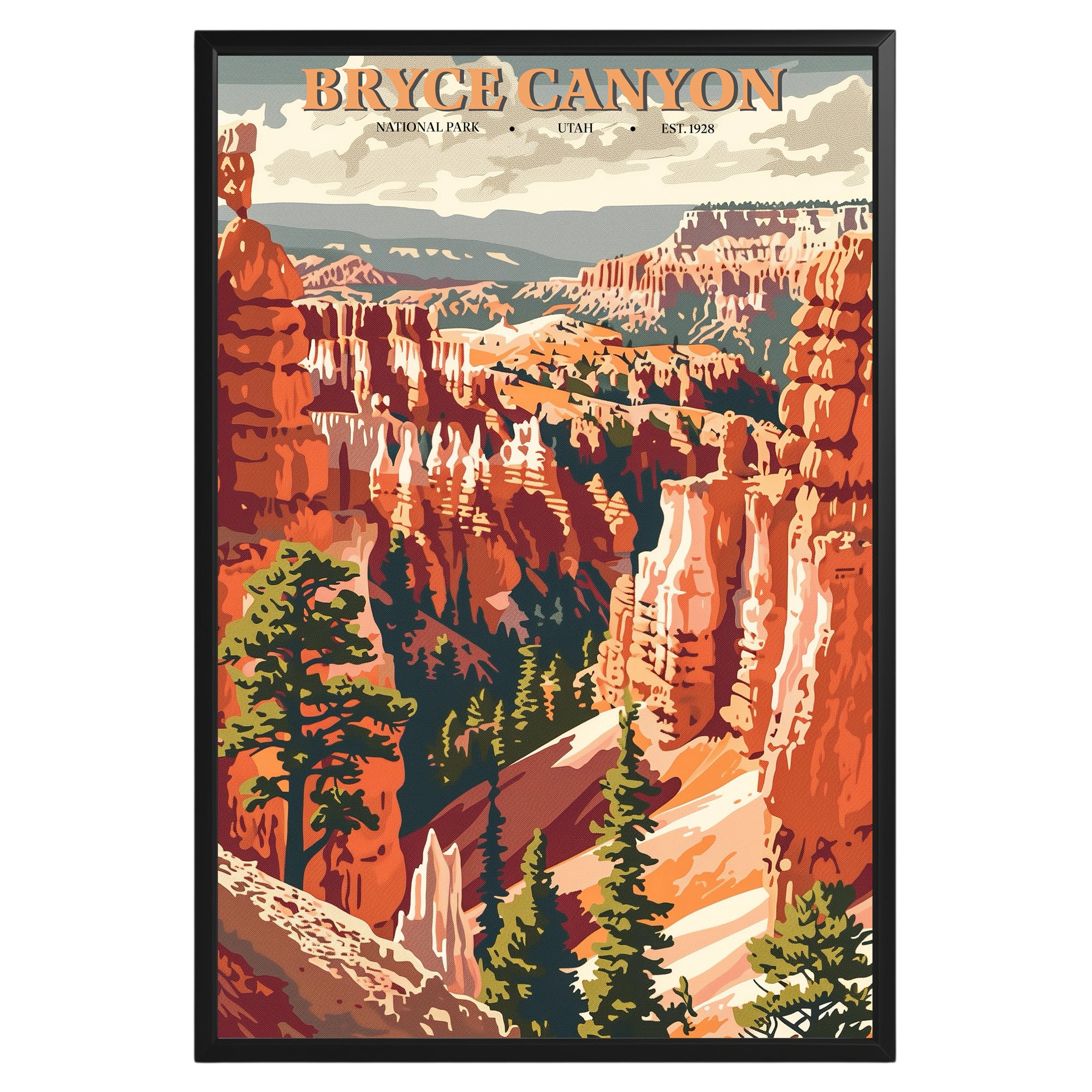 Bryce Canyon National Park Vintage Poster - GroovyGrove