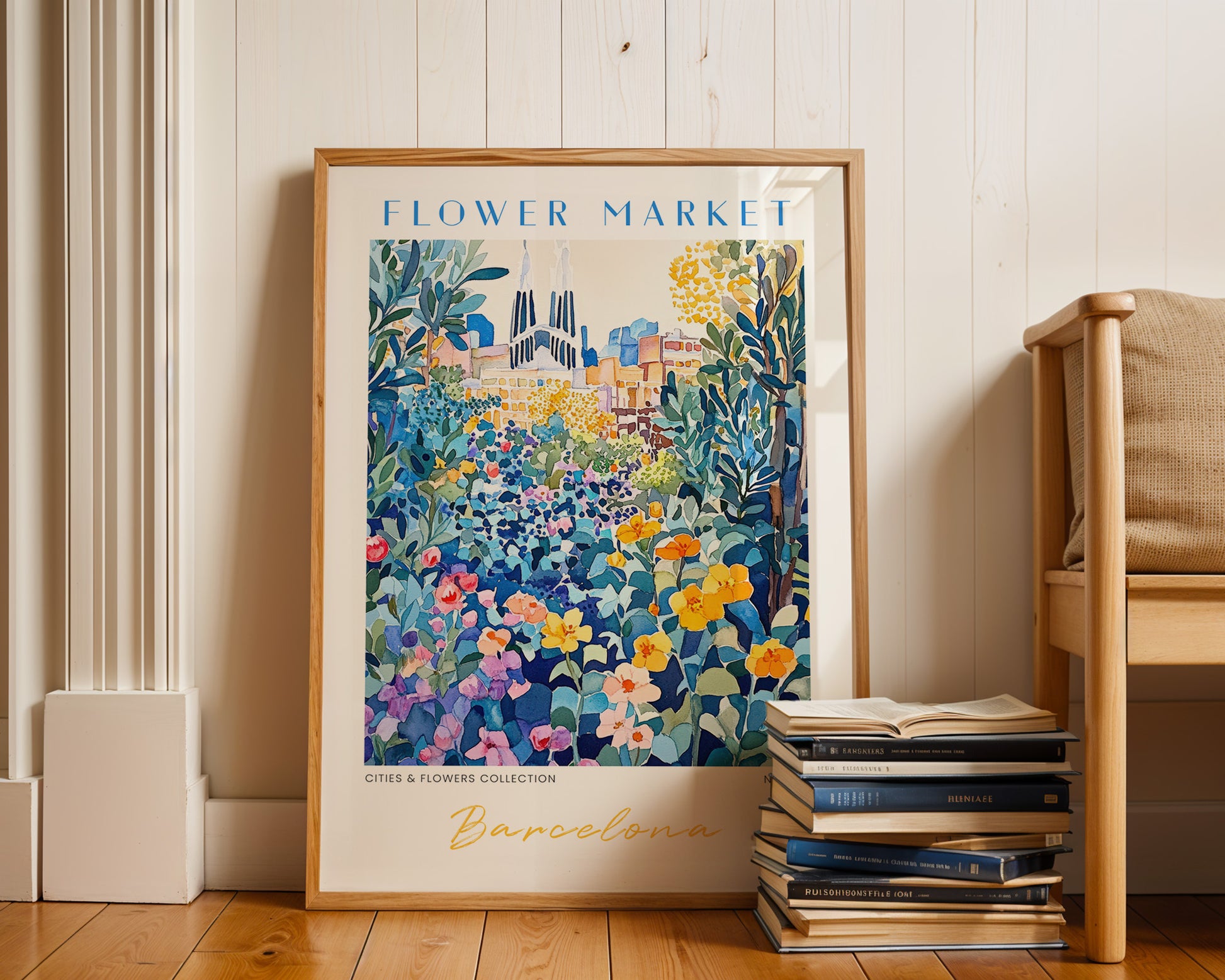 Barcelona Spain Flower Market Poster - GroovyGrove