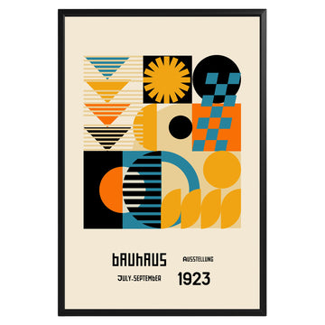 Geometric Mosaic Bauhaus Poster A100 - GroovyGrove