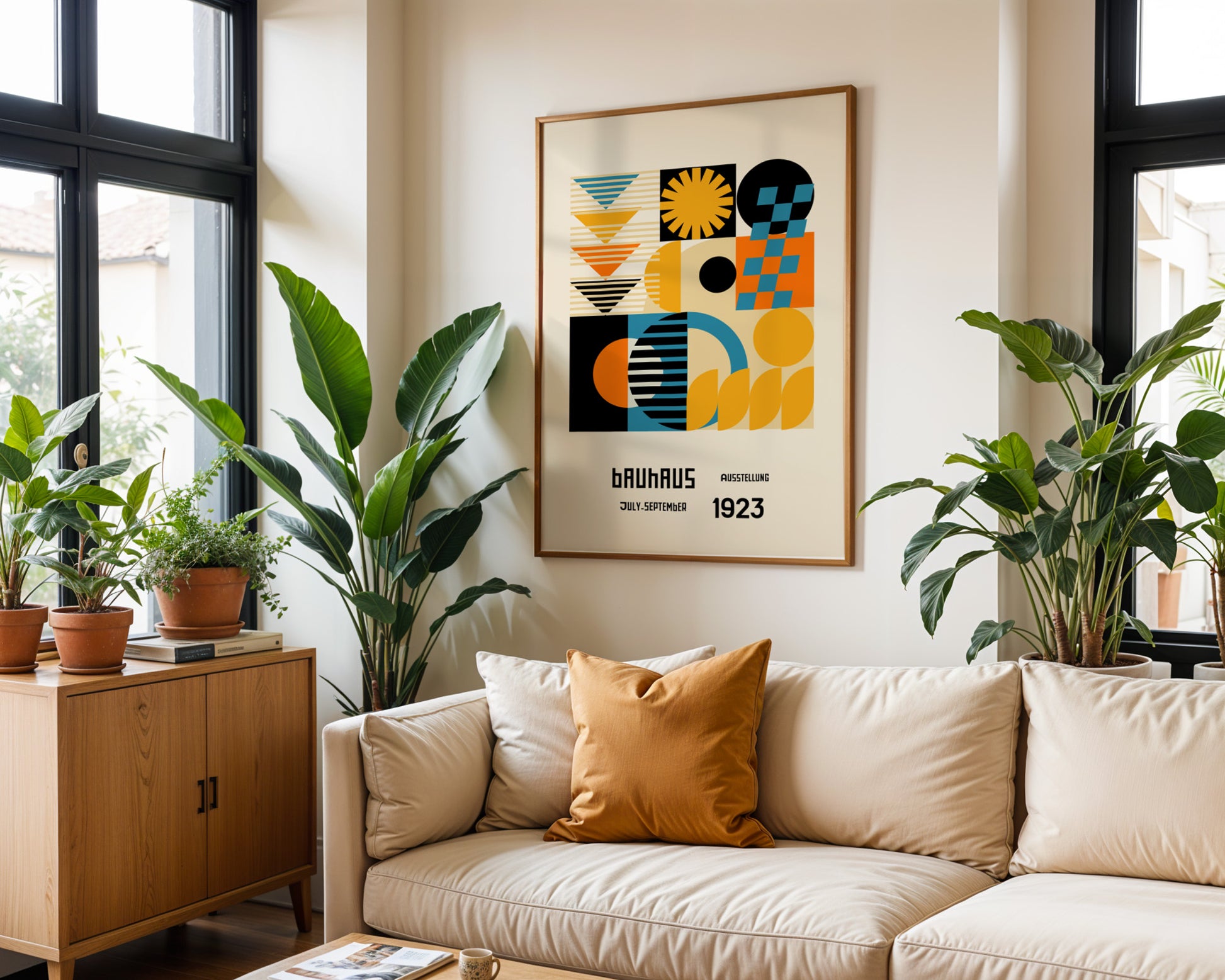 Geometric Mosaic Bauhaus Poster A100 - GroovyGrove