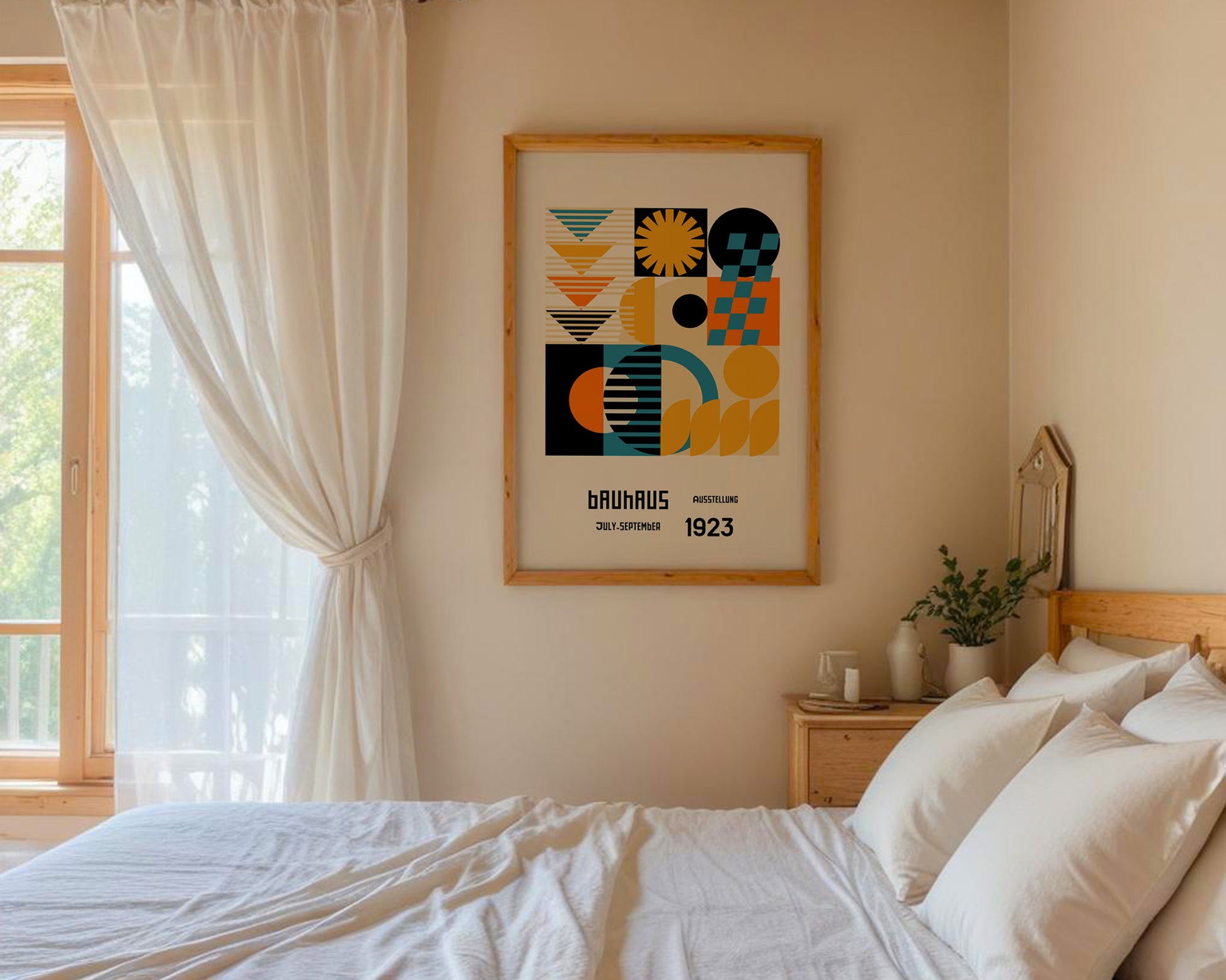 Geometric Mosaic Bauhaus Poster A100 - GroovyGrove