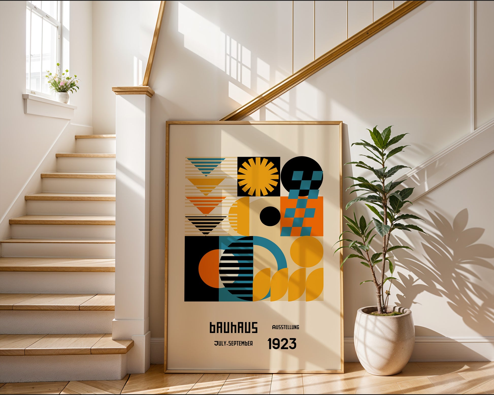 Geometric Mosaic Bauhaus Poster A100 - GroovyGrove