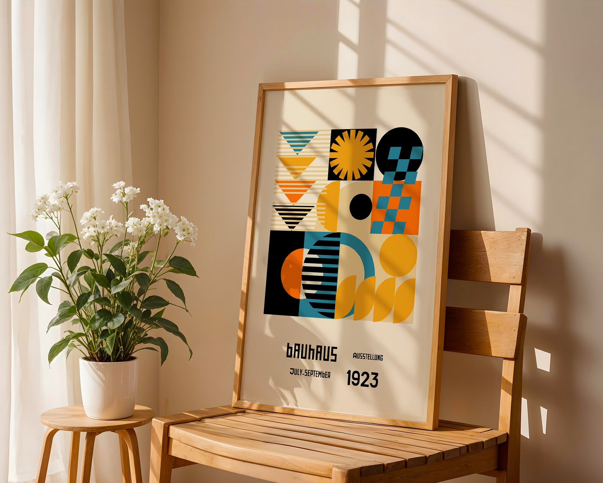 Geometric Mosaic Bauhaus Poster A100 - GroovyGrove