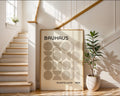 Bauhaus Sand Semi Circles Poster A10 - GroovyGrove