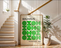 Bauhaus Green Semi Circles Poster A15 - GroovyGrove