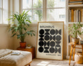 Bauhaus Black Semi Circles Poster A16 - GroovyGrove