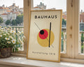 Bauhaus Black Red Geometric Poster A17 - GroovyGrove