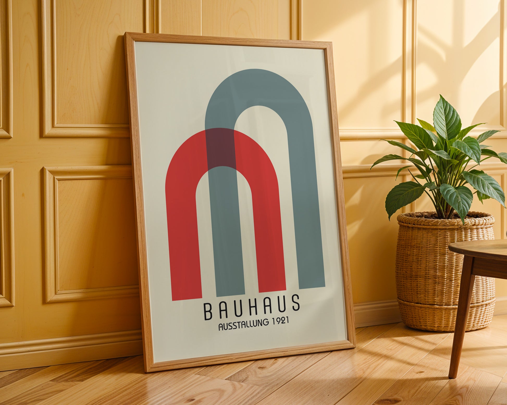 Bauhaus Red Stripes Poster A18 - GroovyGrove