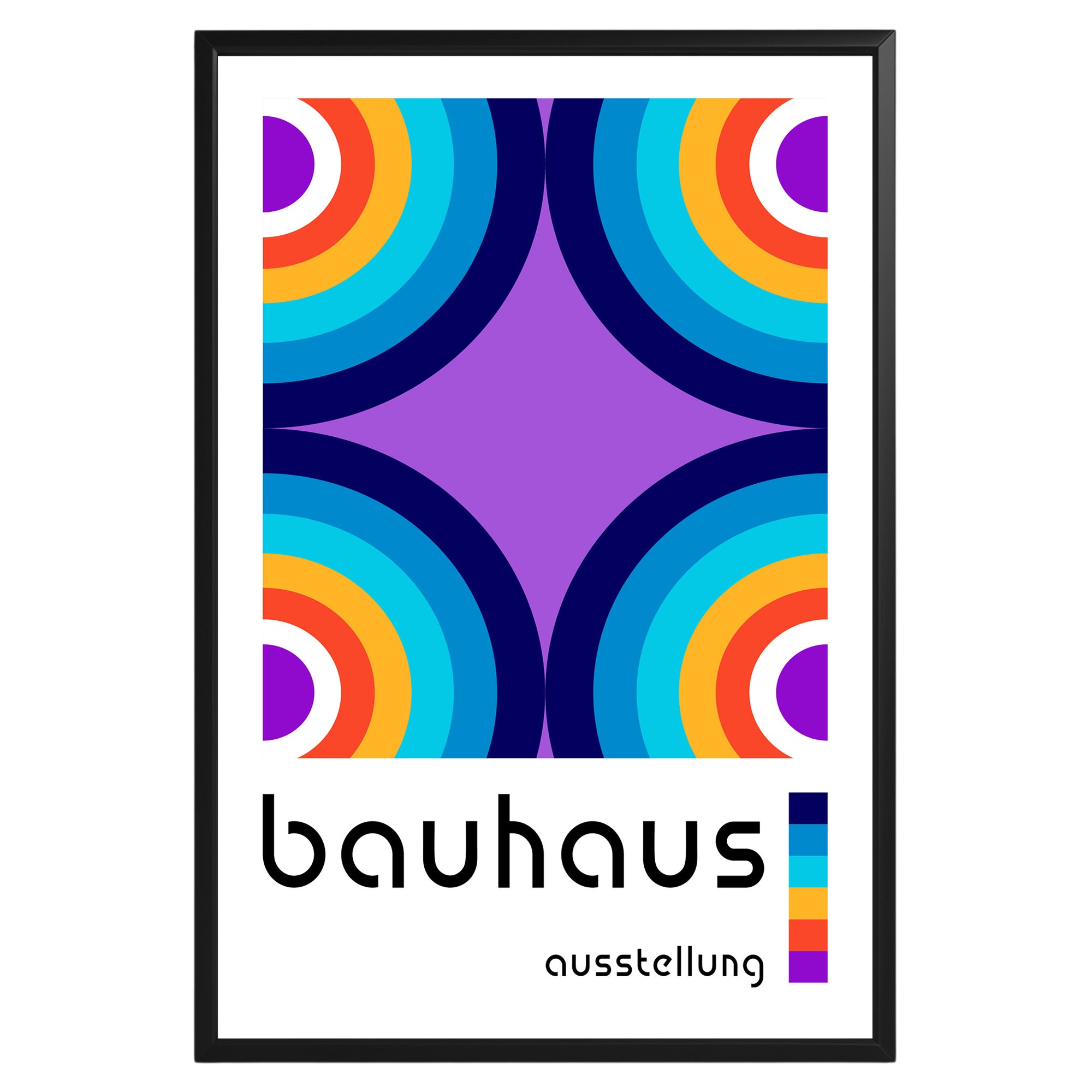 Bauhaus Colorful Circles Poster A19 - GroovyGrove