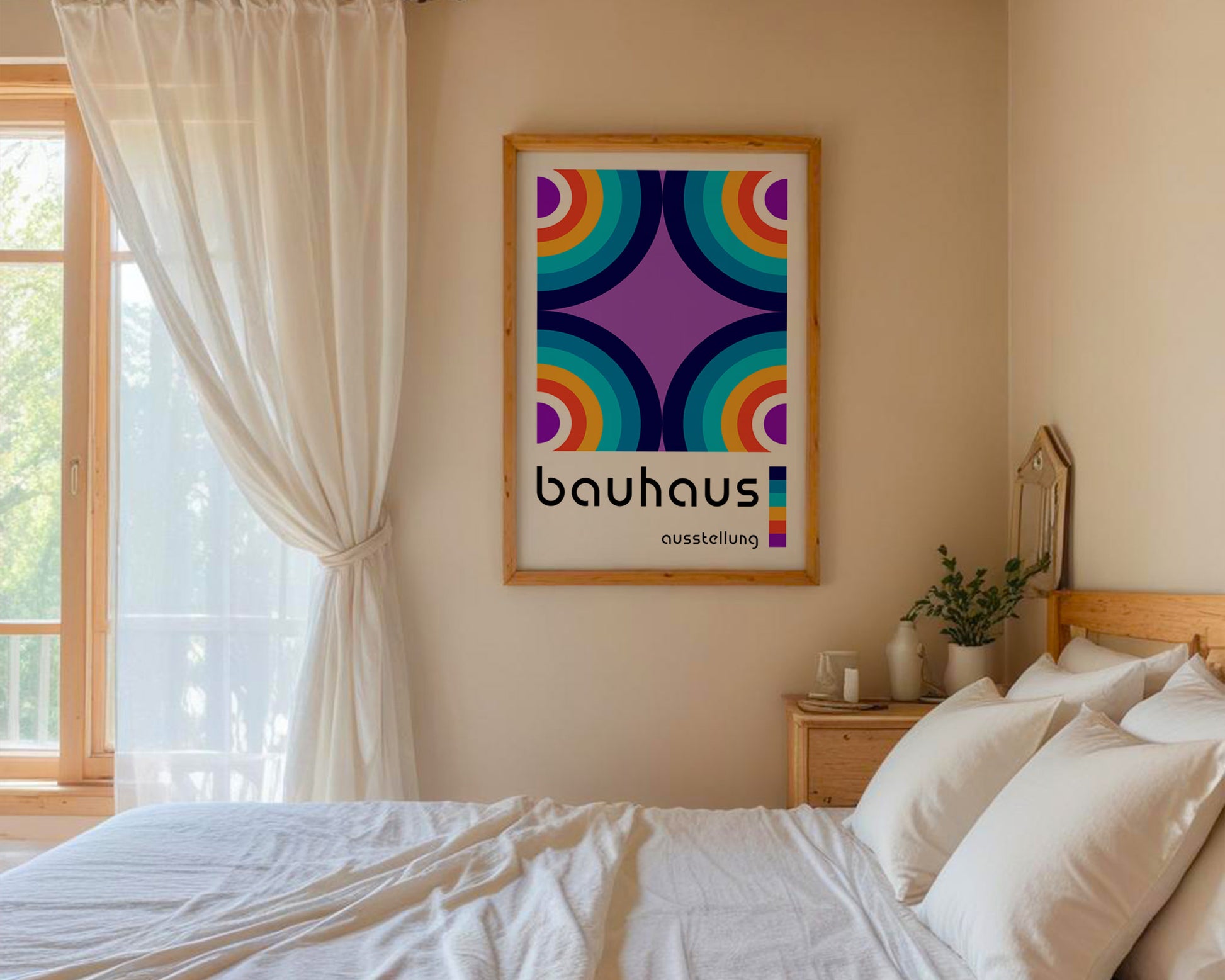 Bauhaus Colorful Circles Poster A19 - GroovyGrove