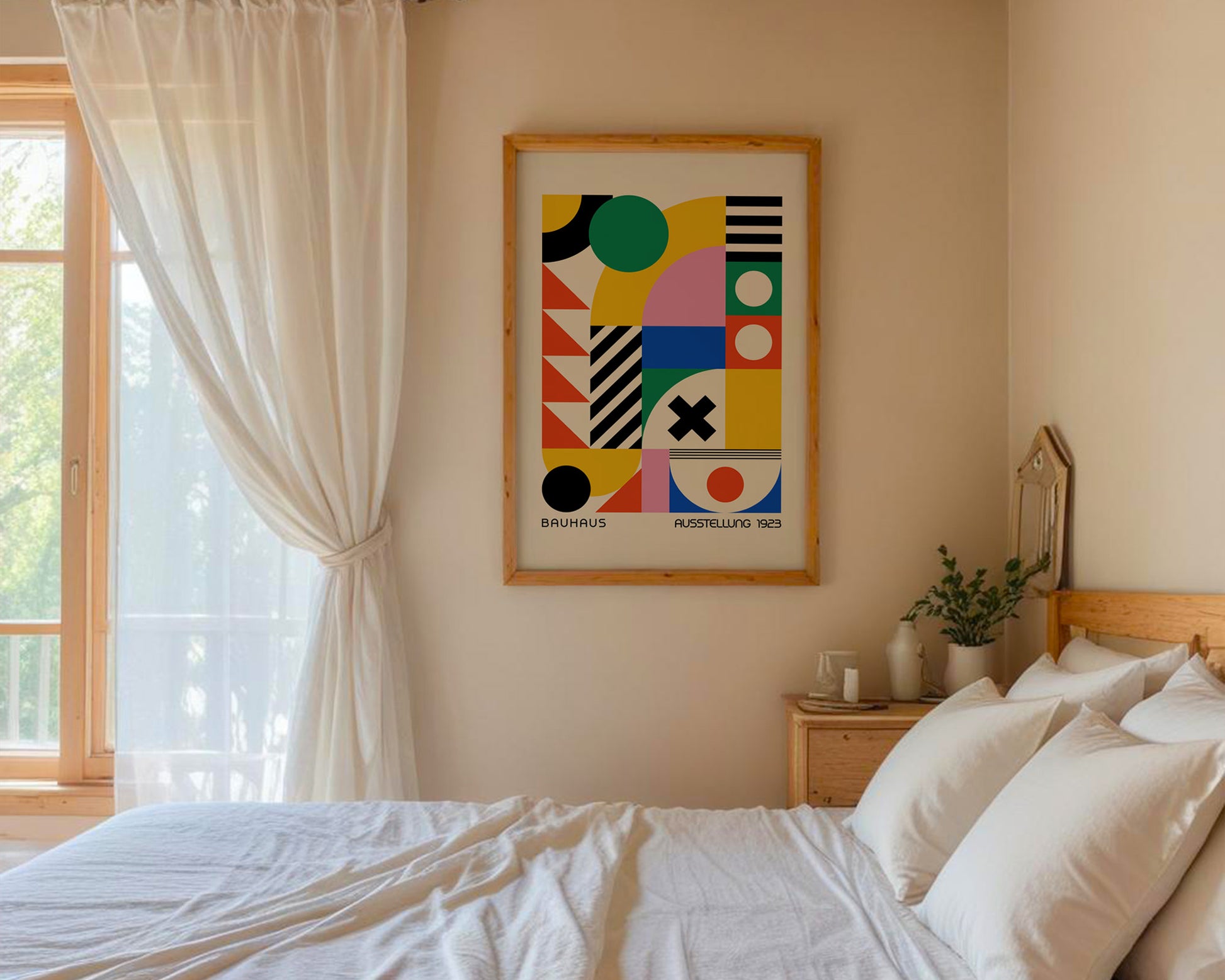 Bauhaus Ausstellung Geometric Colorful Poster A1 - GroovyGrove