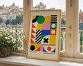 Bauhaus Ausstellung Geometric Colorful Poster A1 - GroovyGrove