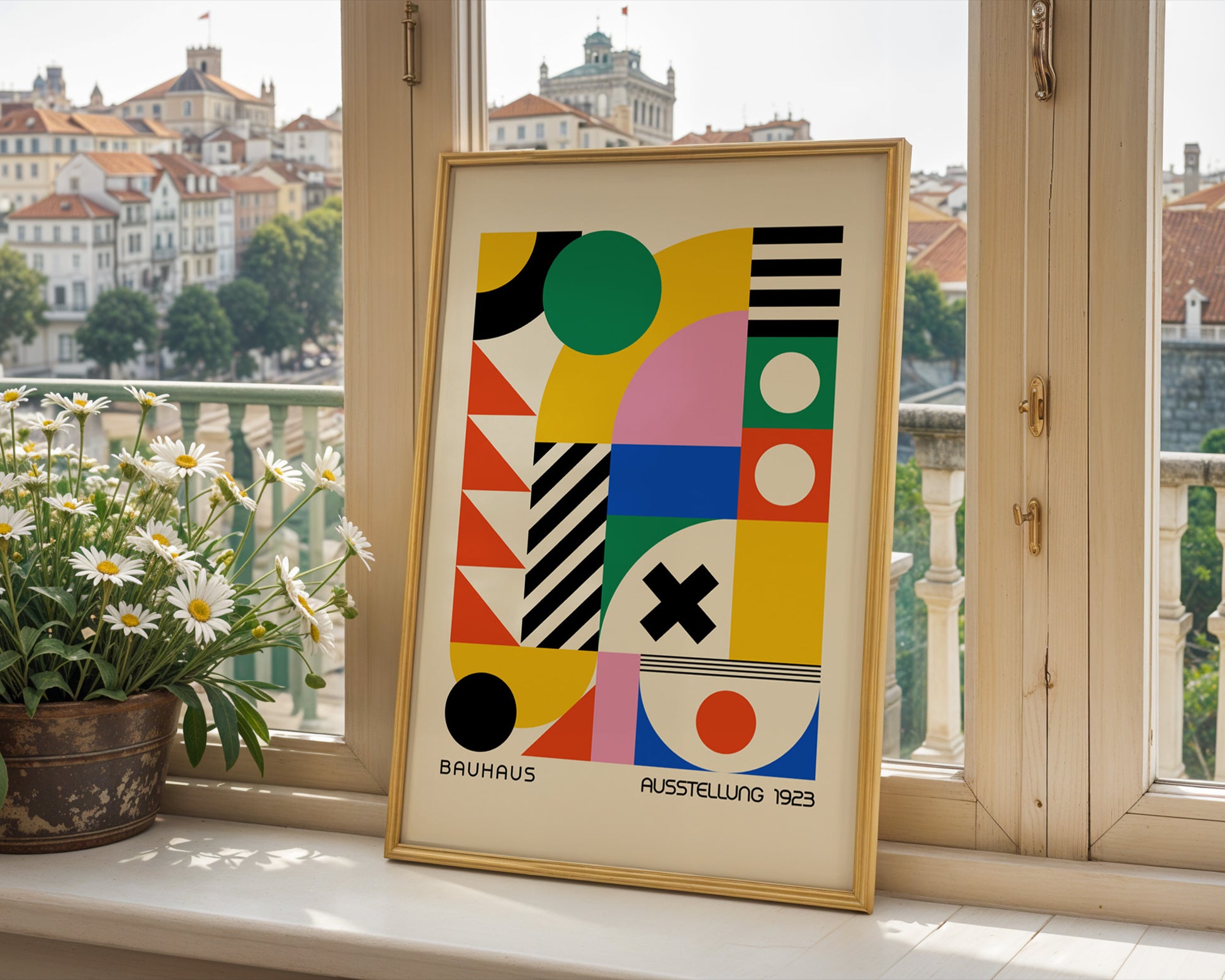 Bauhaus Ausstellung Geometric Colorful Poster A1 - GroovyGrove