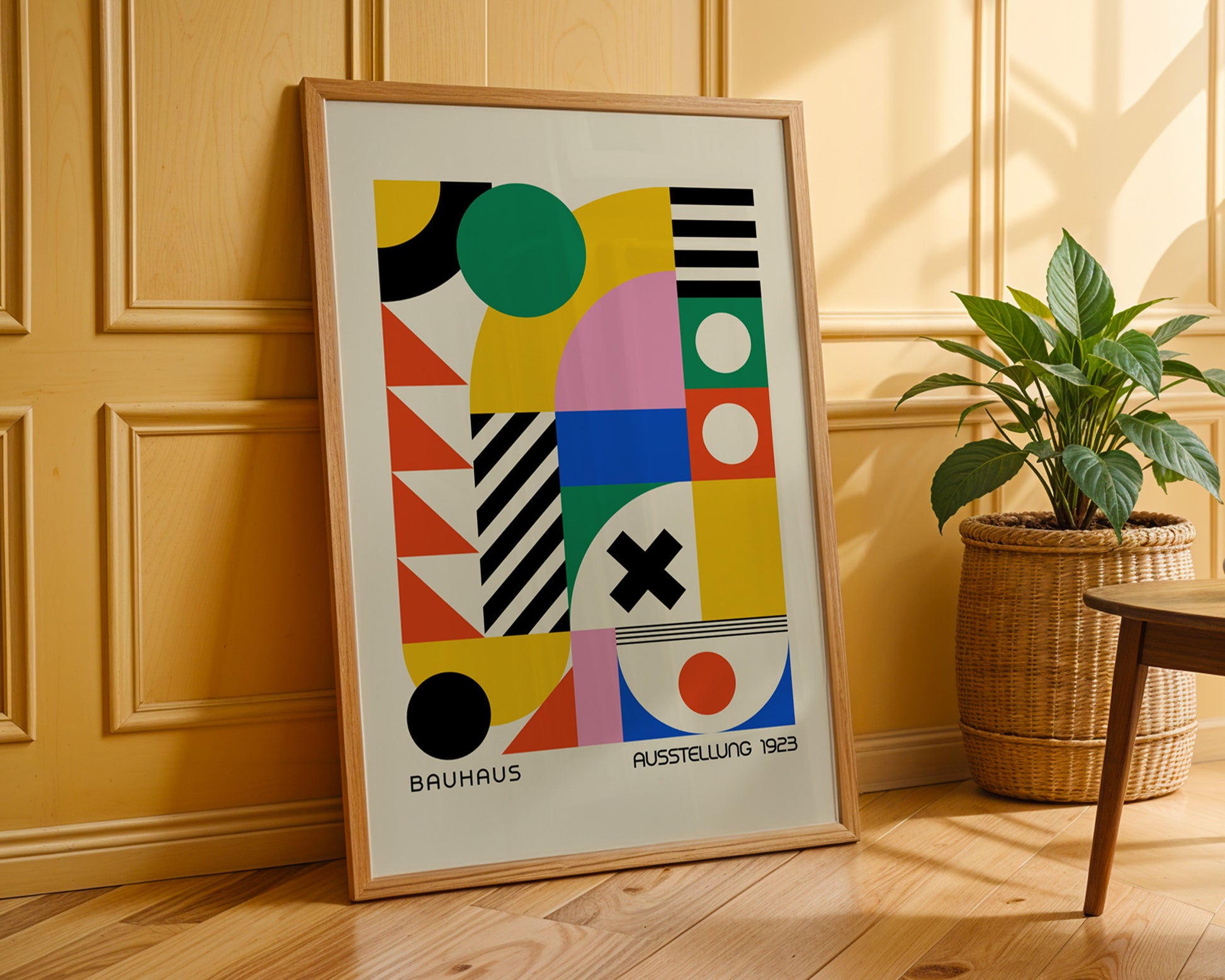 Bauhaus Ausstellung Geometric Colorful Poster A1 - GroovyGrove