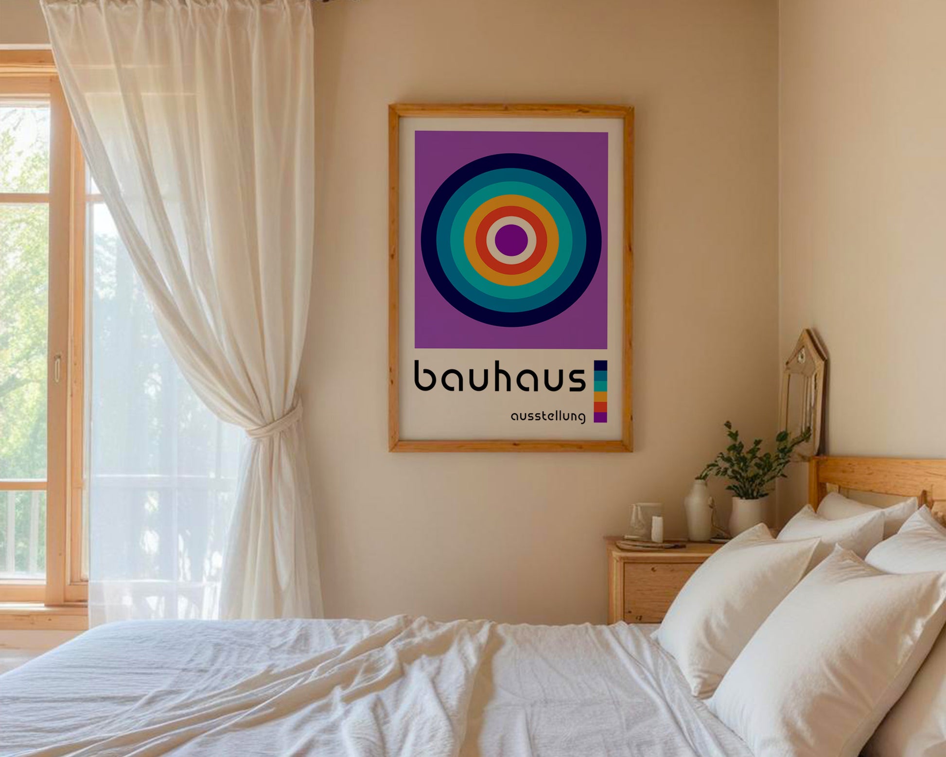 Bauhaus Colorful Circles Poster A22 - GroovyGrove